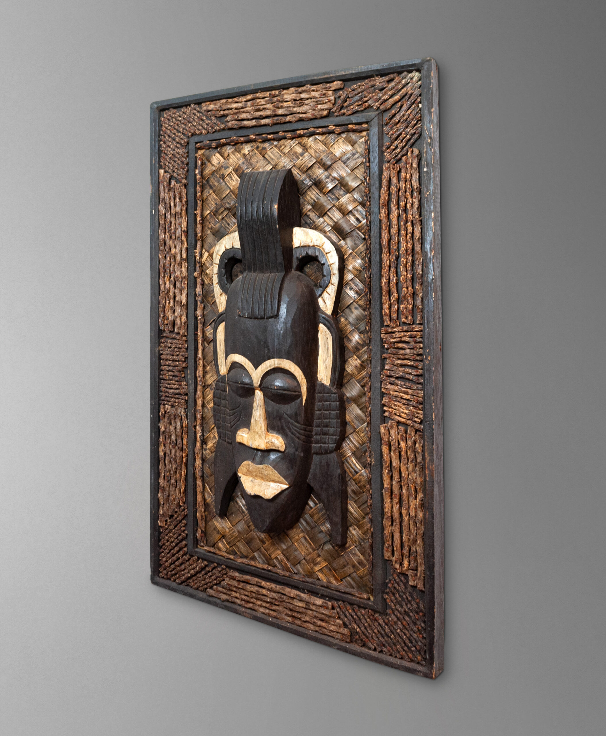 45 view of tribal mask from kenya
