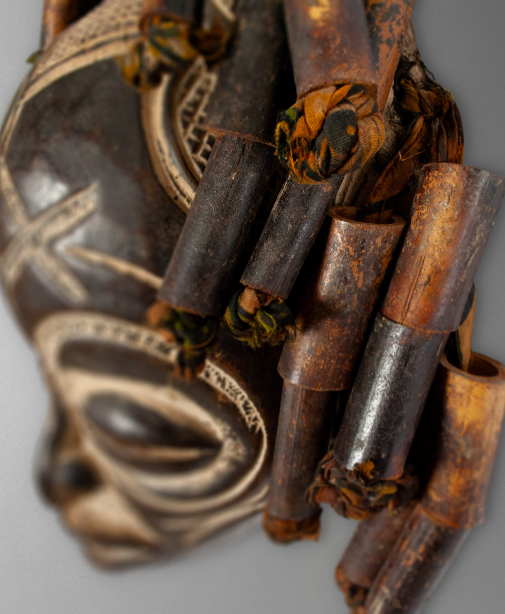 detail view of mwana pwo mask from angola