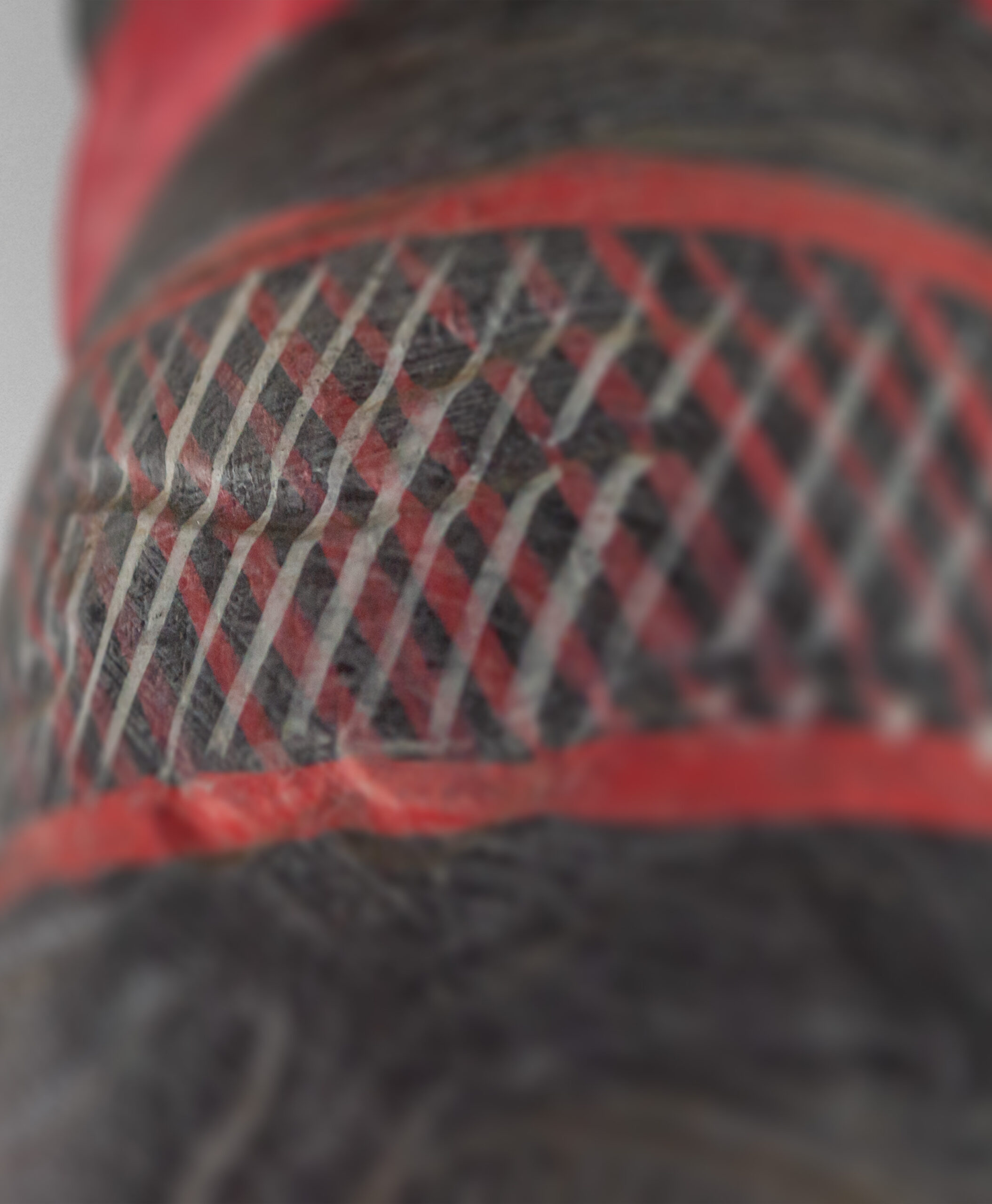 detail view of tribal mask from papua new guinea