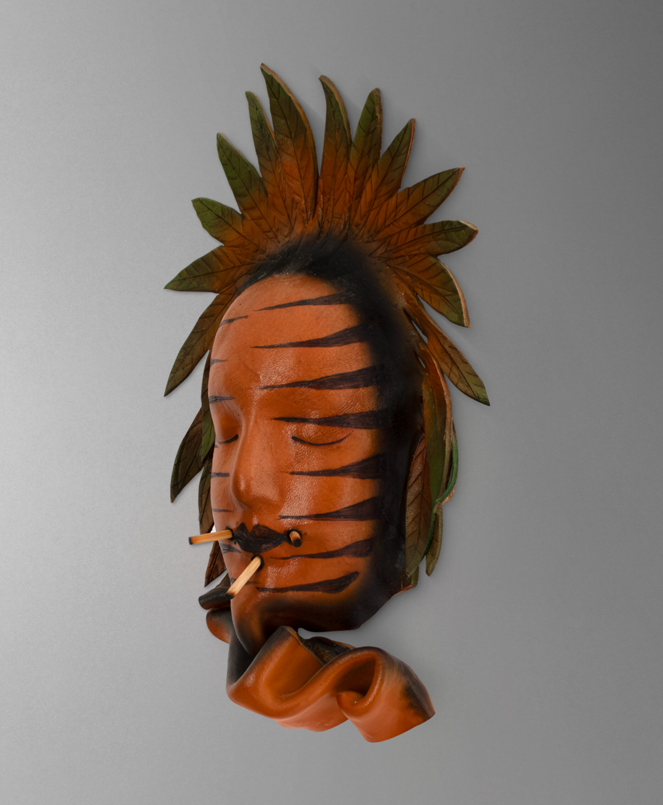 45 view of yanomami indian mask from venezuela
