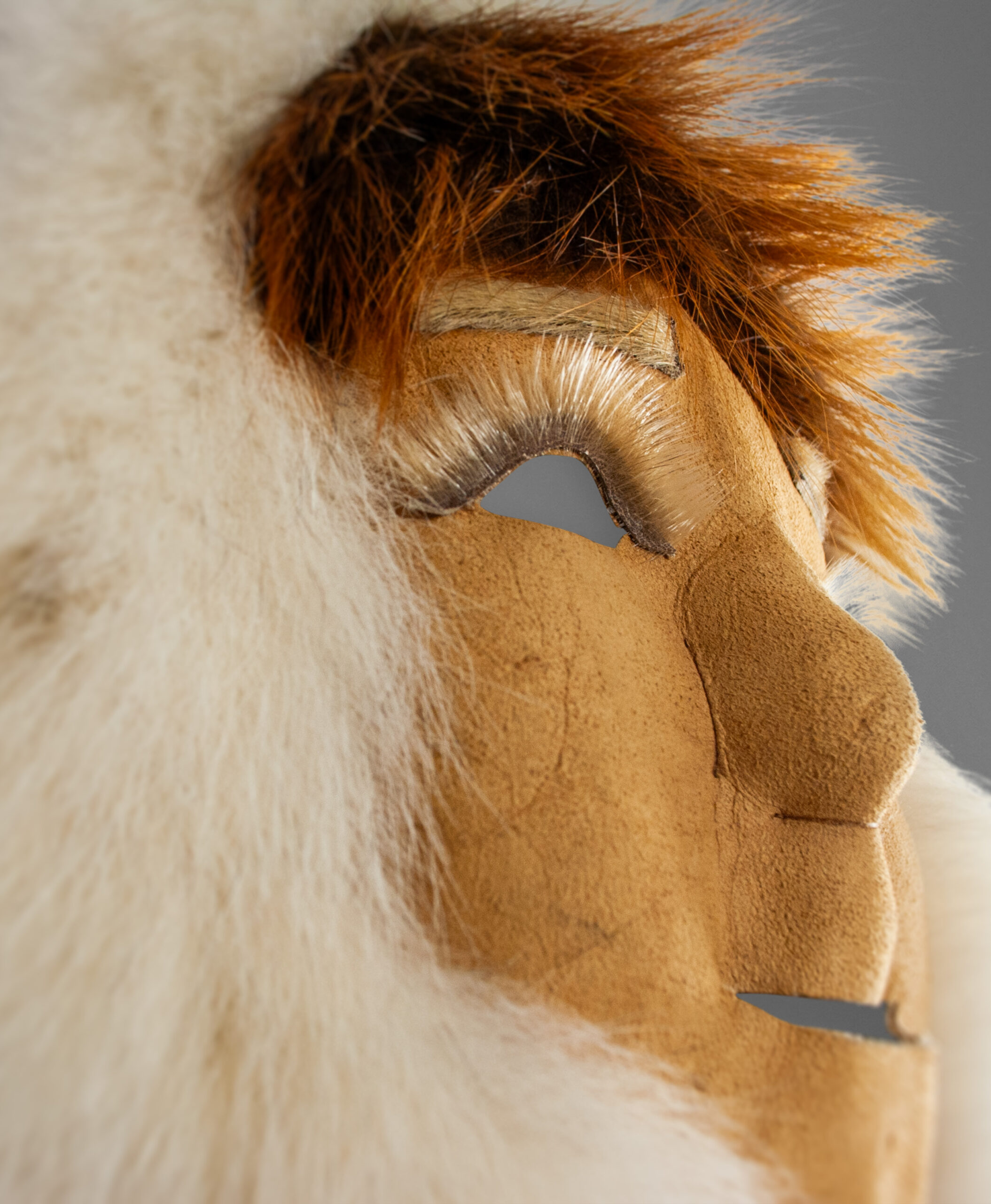 detail view of young eskimo mask from united states