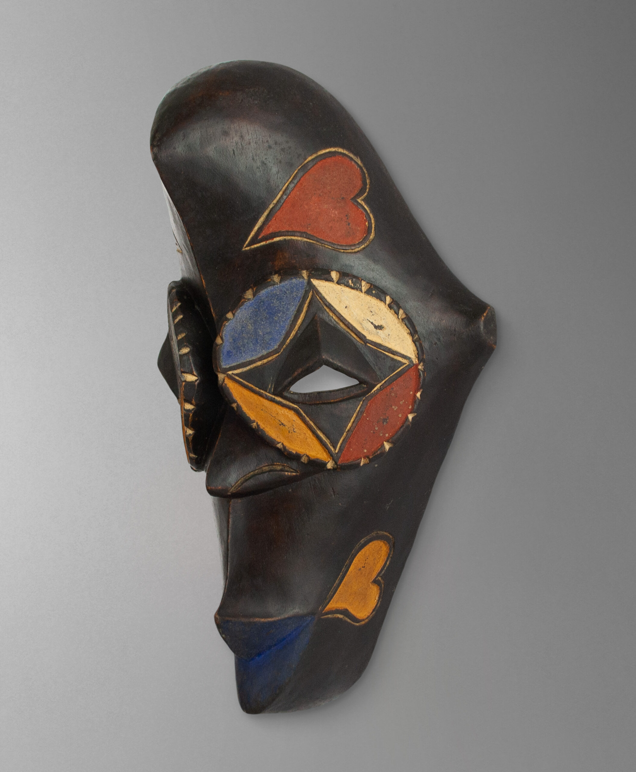 45 view of eket tribal mask from nigeria