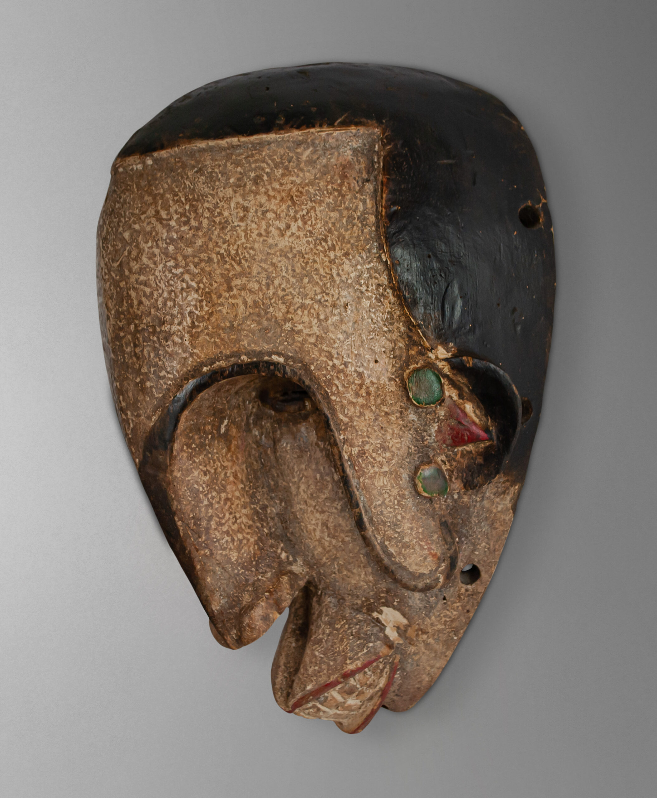 45 view of tribal mask from namibia