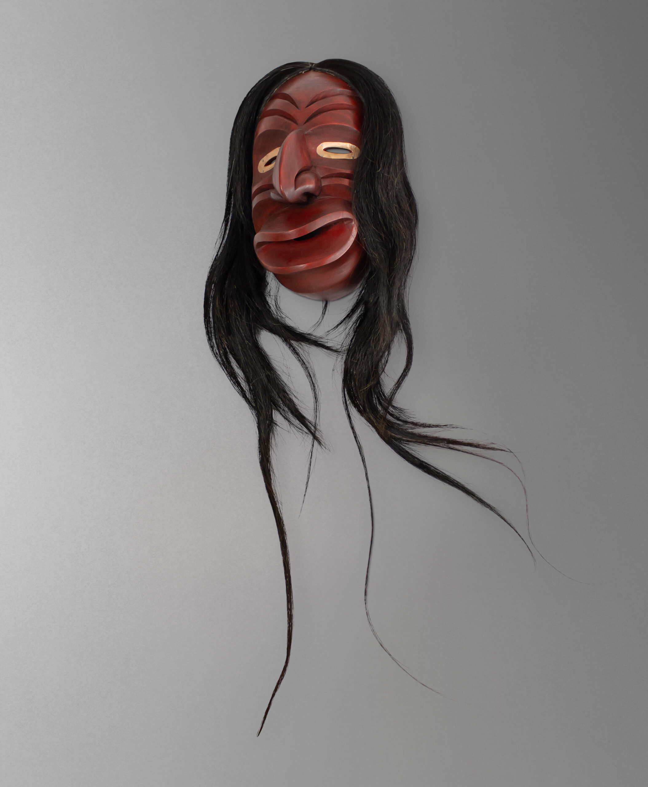 45 view of iroquois indian mask from canada