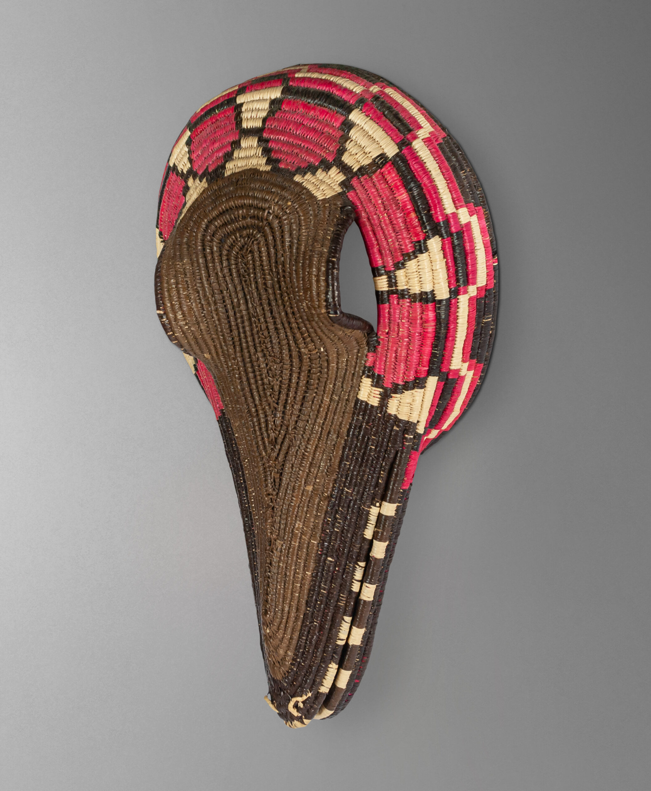 45 view of cocrodile mask from panama