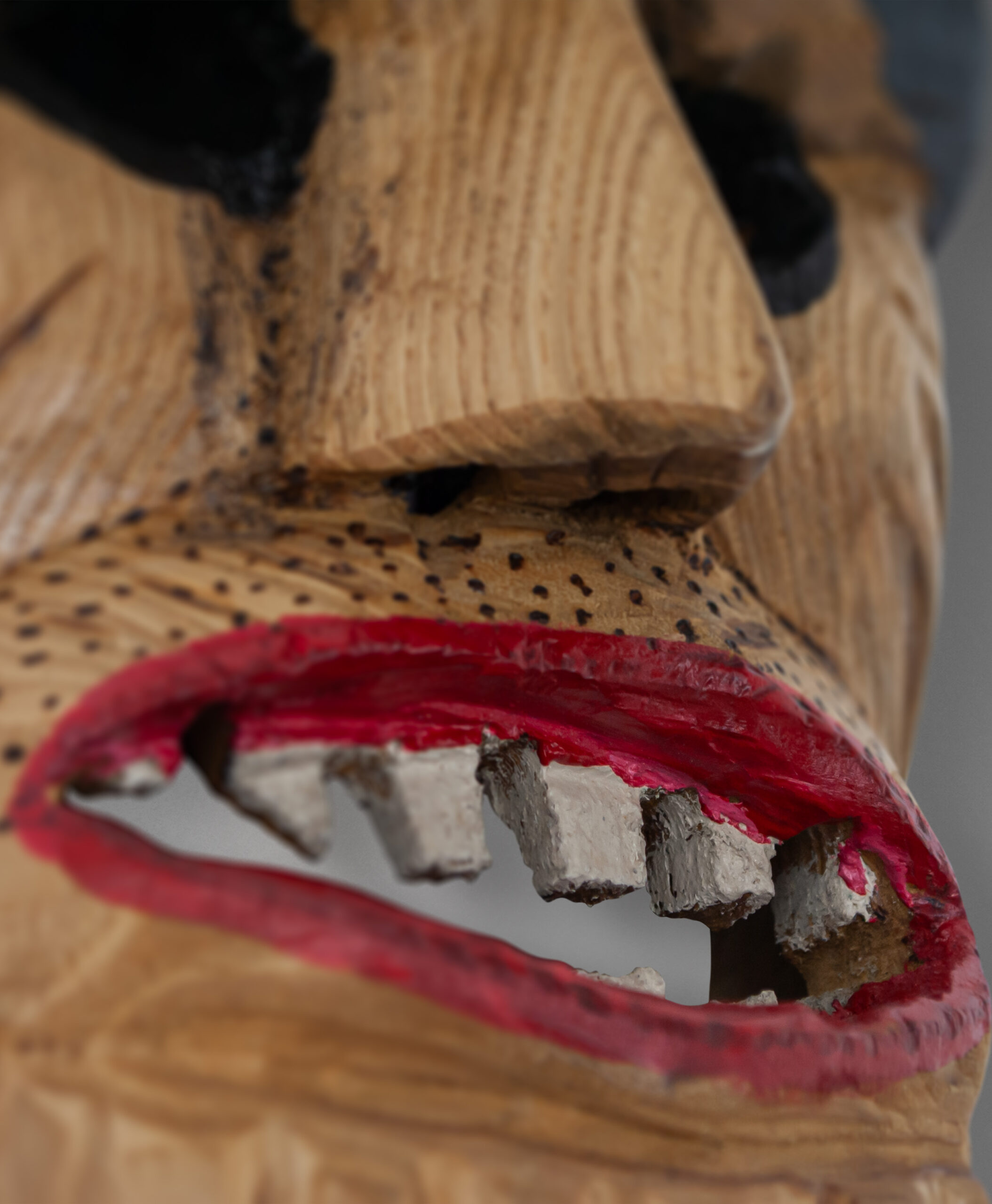 detail view of vinhais mask from portugal