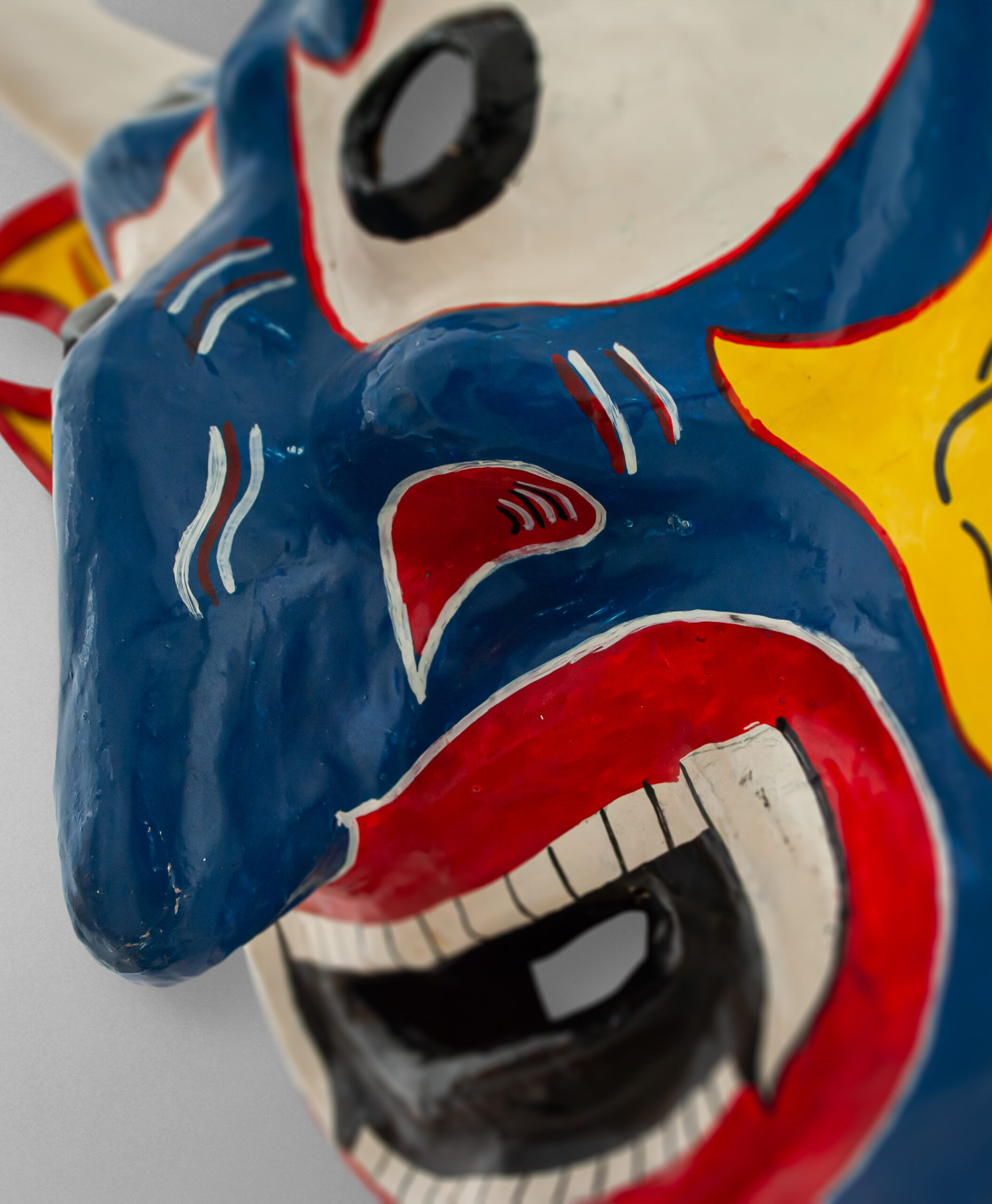 detail view of diablos danzantes de yare from venezuela