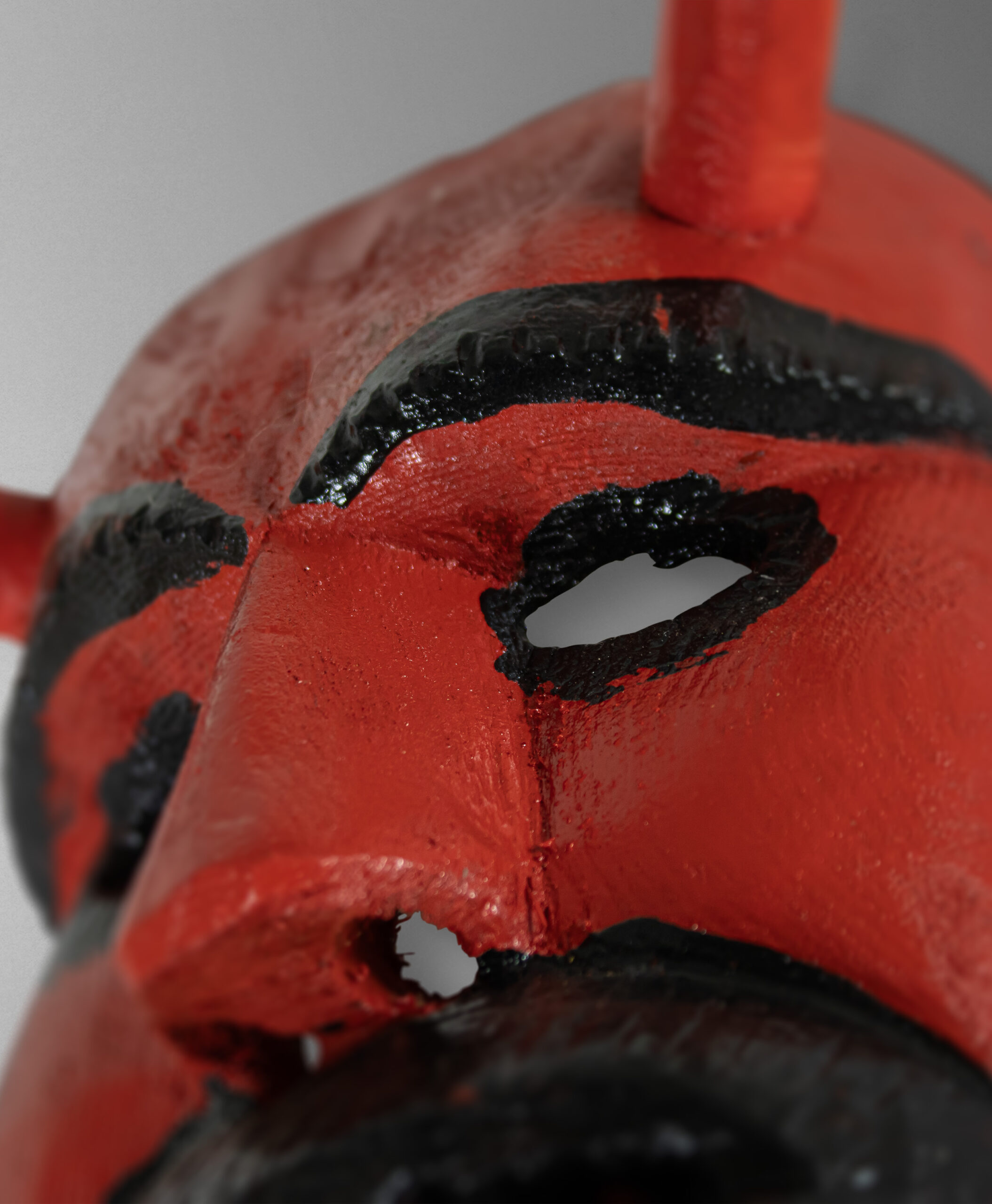 detail view of bragança mask from portugal