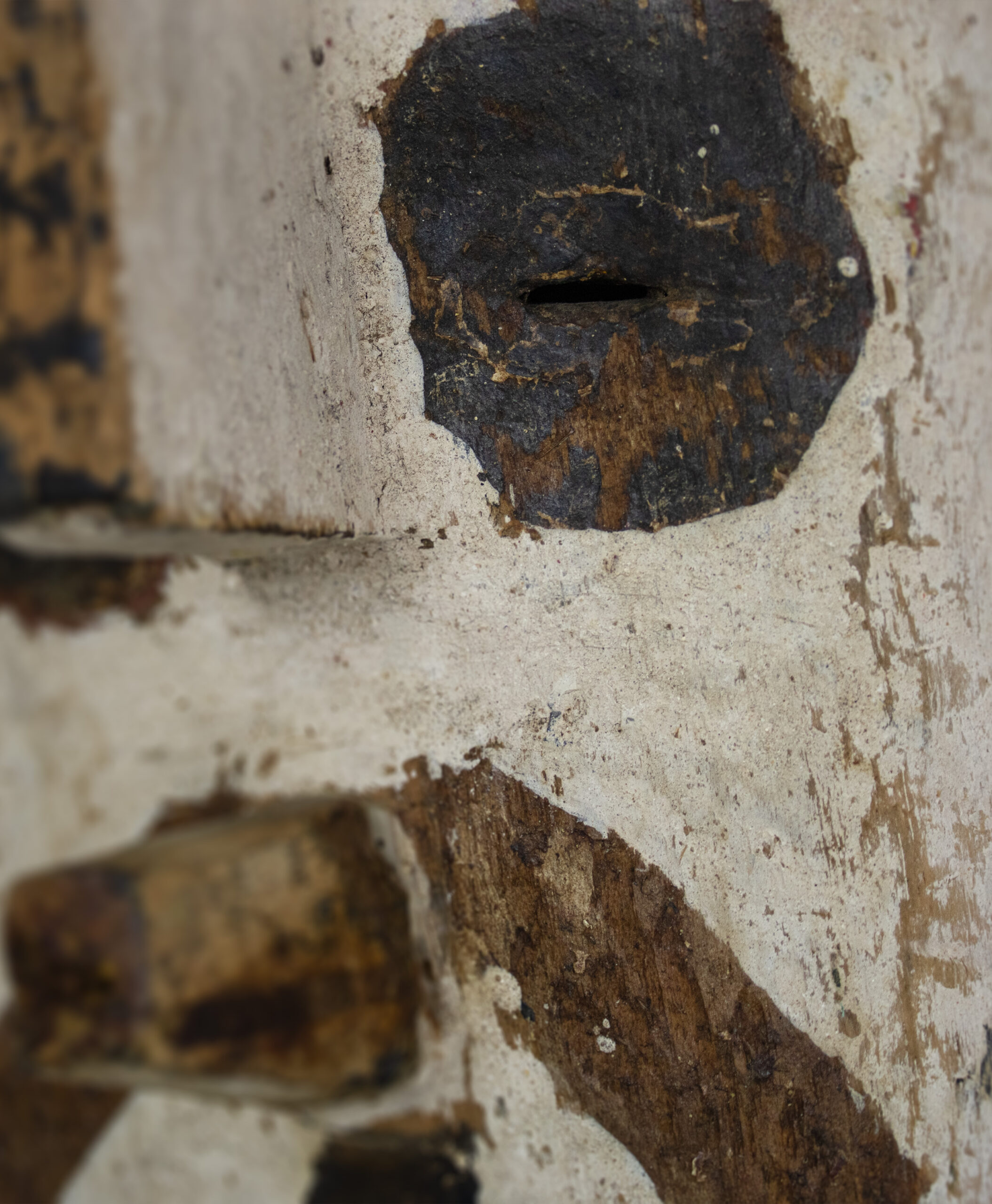 detail view of kifwebe mask from congo