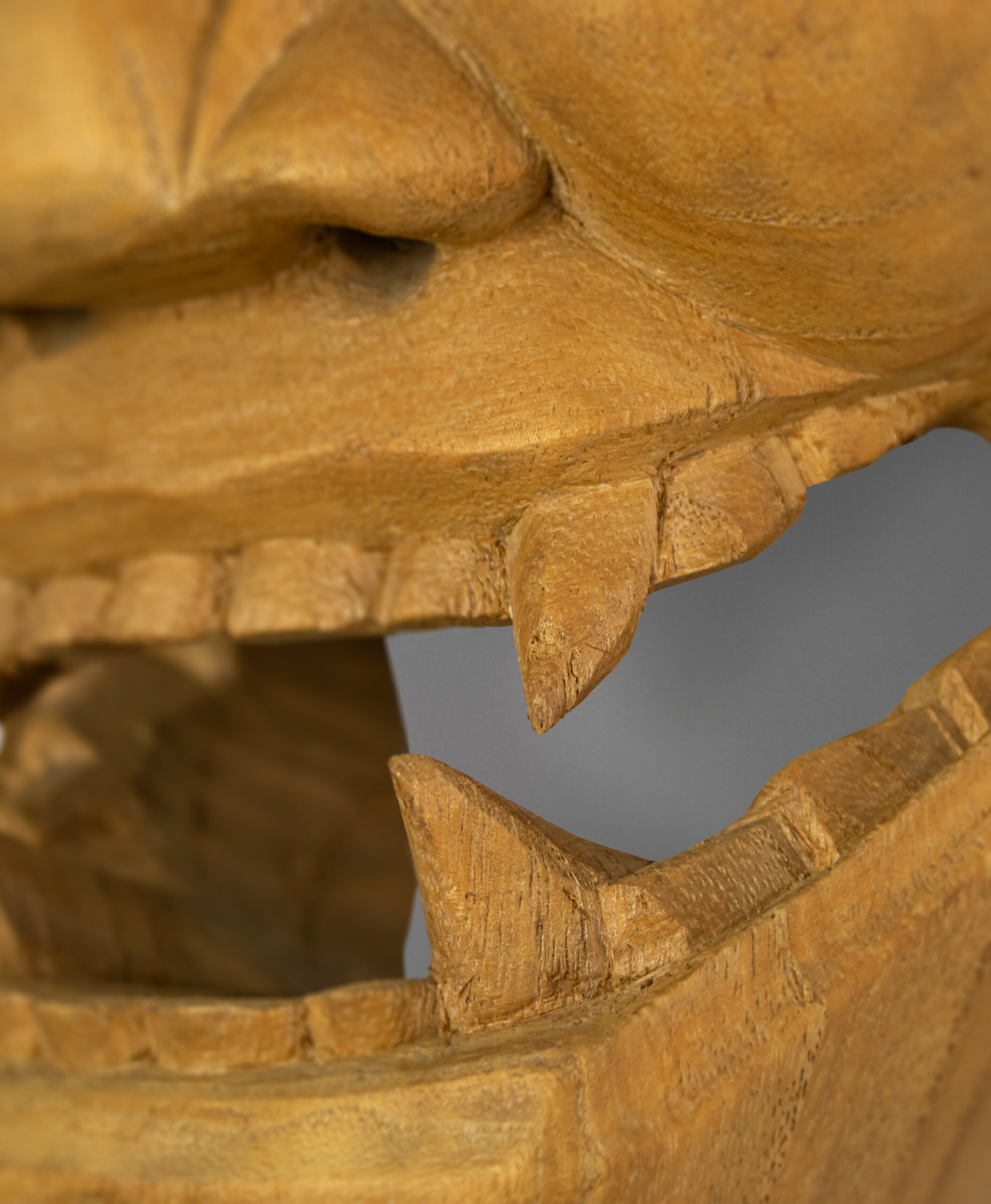 detail view of hannya mask from japan
