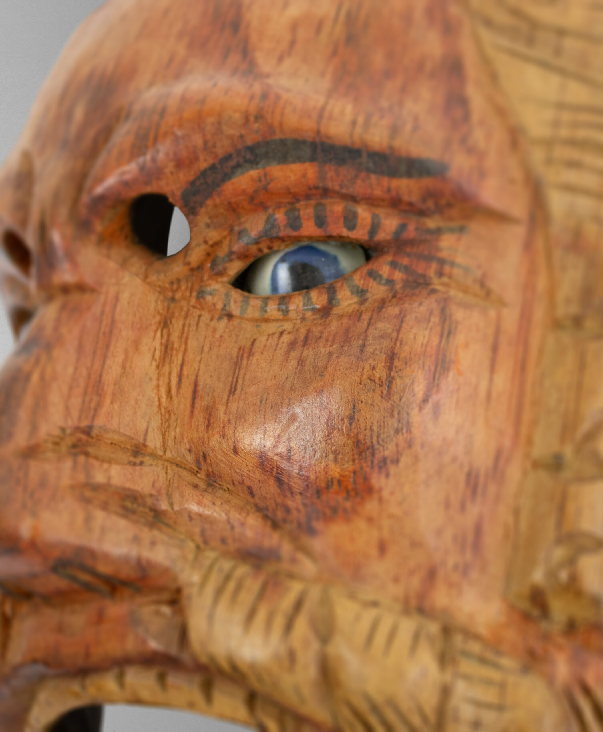 detail view of solola mask from guatemala