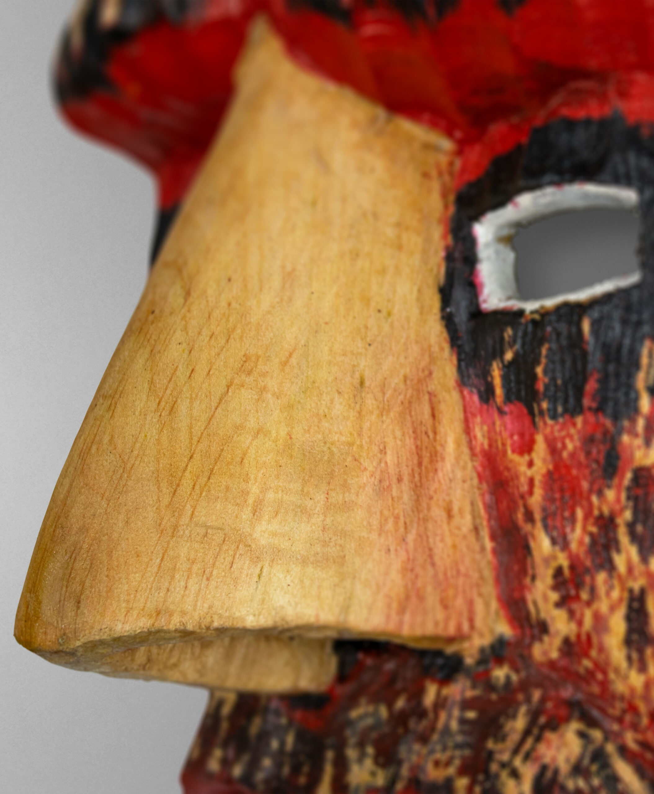 detail view of devil mask from portugal