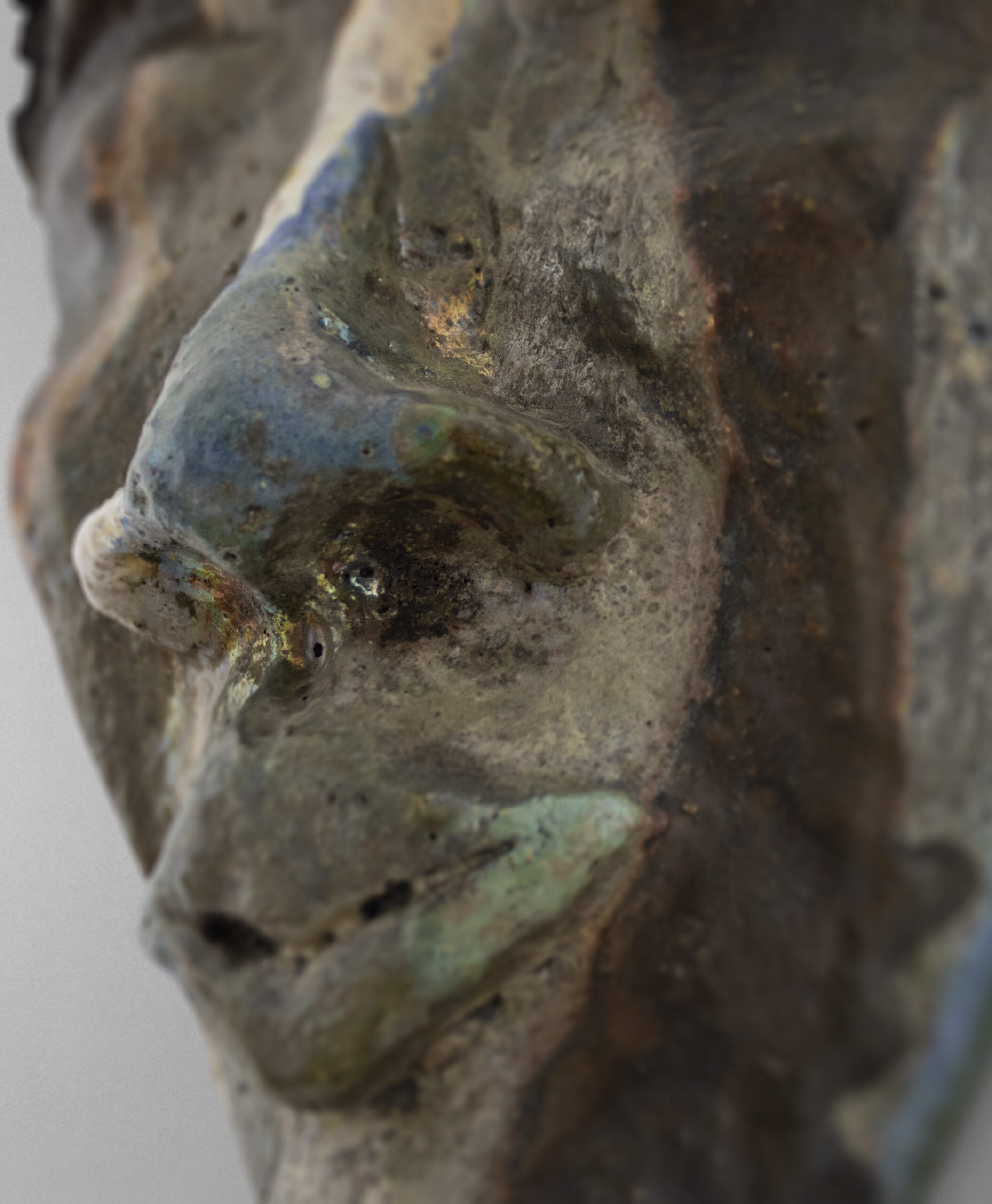 detail view of menorca island mask from spain