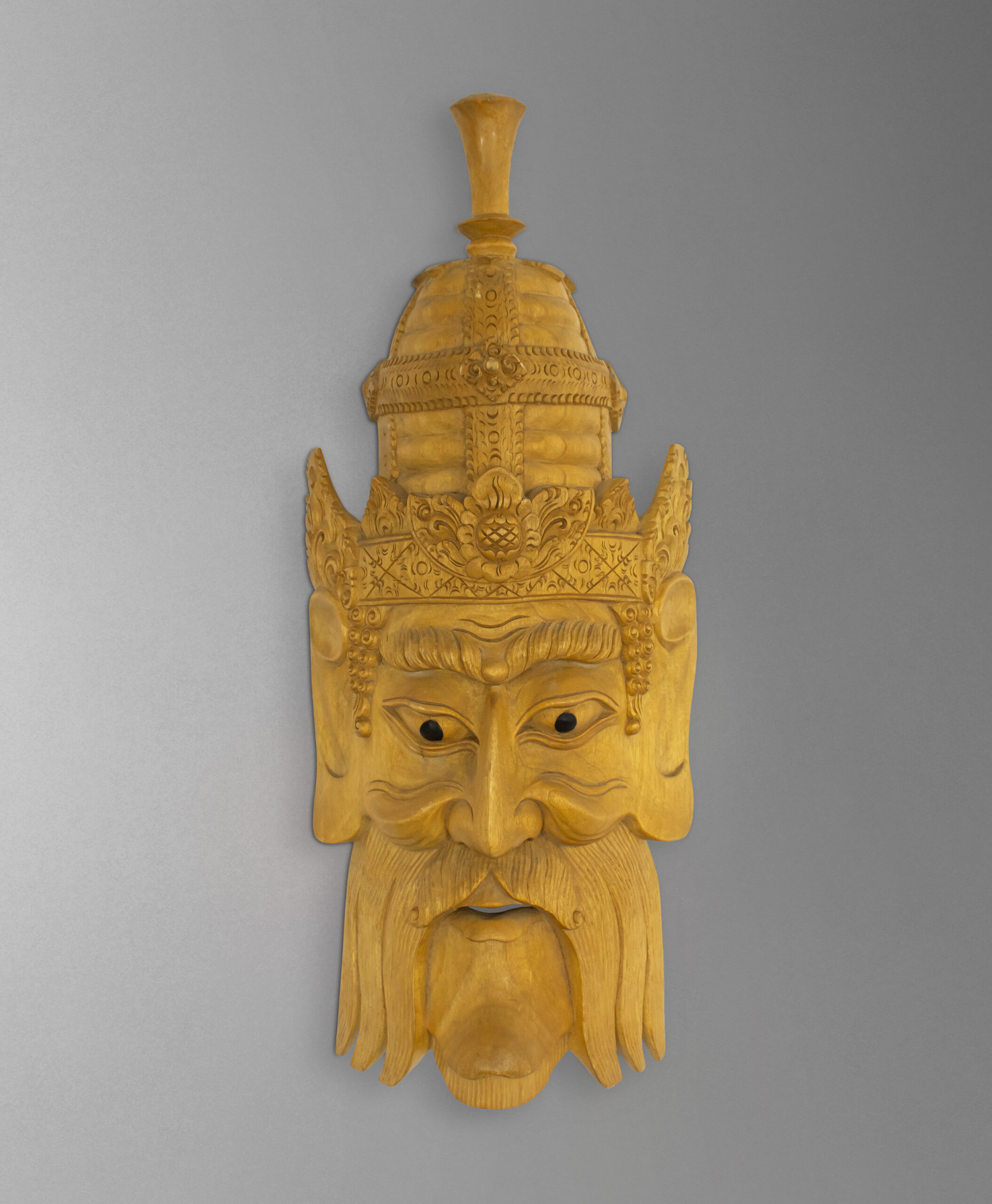 front view of balinese monk from indonesia