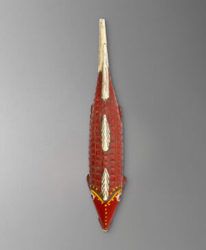 front view of fish mask from mali