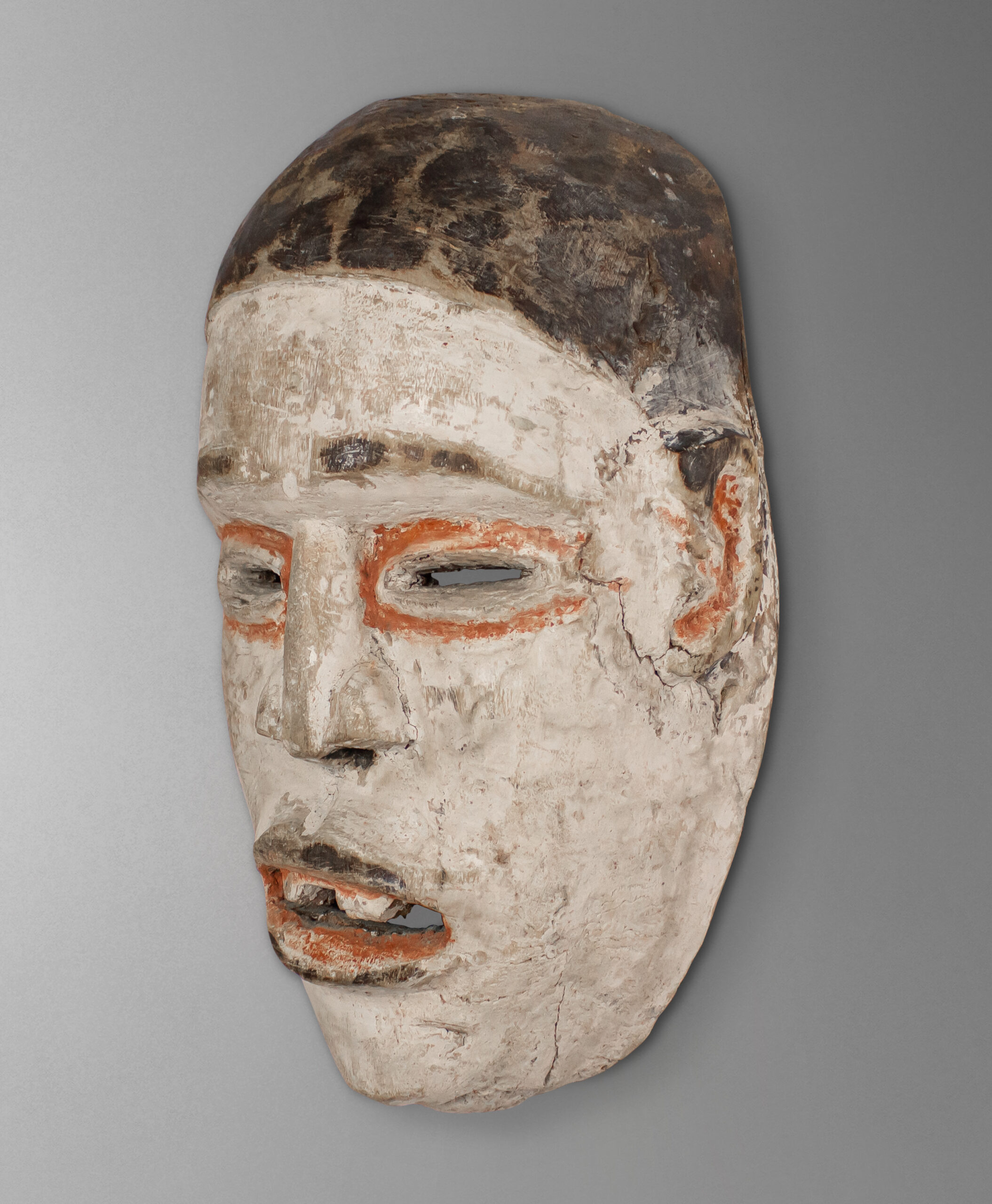 45 view of bakongo tribal mask from congo